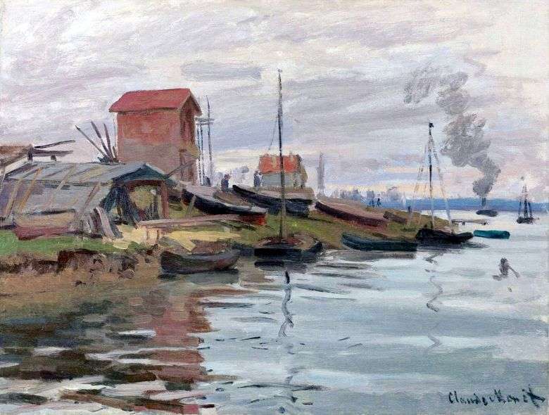Seine, Petit Genevilliers   Claude Monet