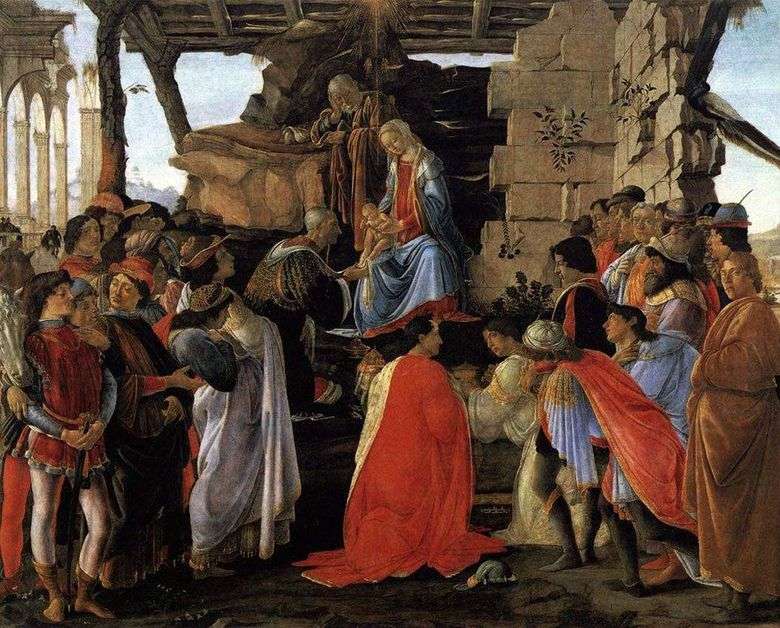 Adoracja Mędrców. Ołtarz Zanobi   Sandro Botticelli