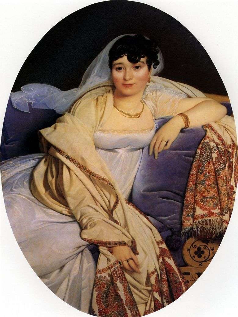Portret Madame Riviere   Jean Auguste Dominique Ingres