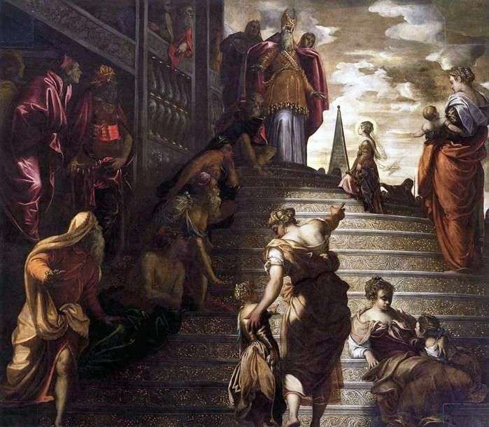 Wprowadzenie Maryi do Świątyni   Jacopo Tintoretto