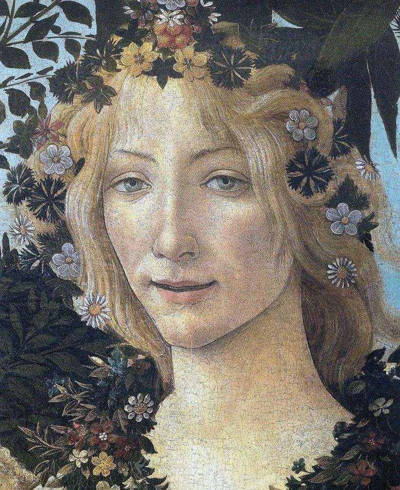 Flora (fragment)   Sandro Botticelli