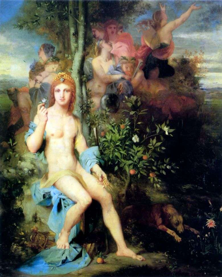 Apollo i Dziewięć Muz   Gustave Moreau