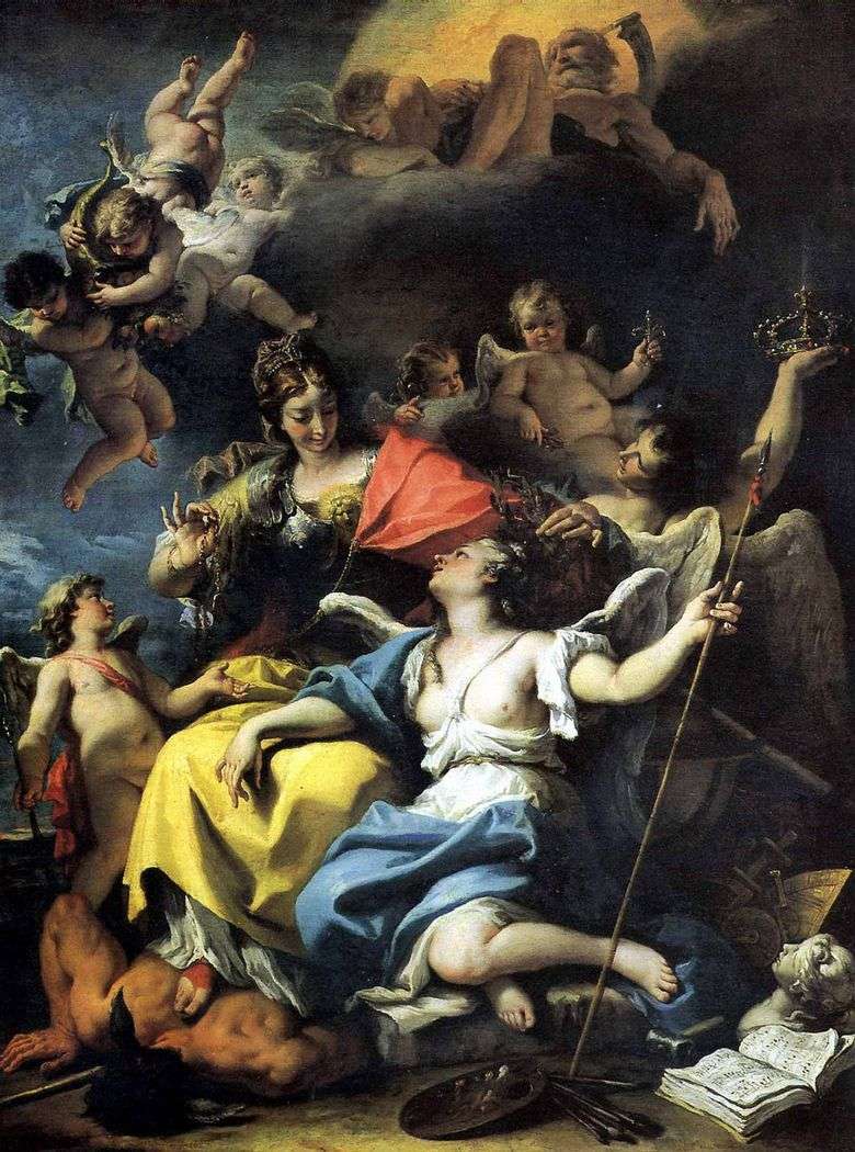 Alegoria Francji na obraz Mądrości   Sebastiano Ricci
