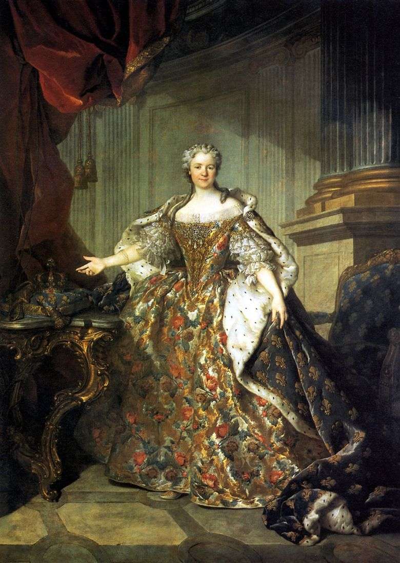 Maria Leshchinskaya, królowa Francji, żona Ludwika XV   Louis Tokke