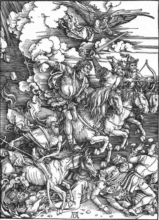 Czterej jeźdźcy apokalipsy   Albrecht Durer
